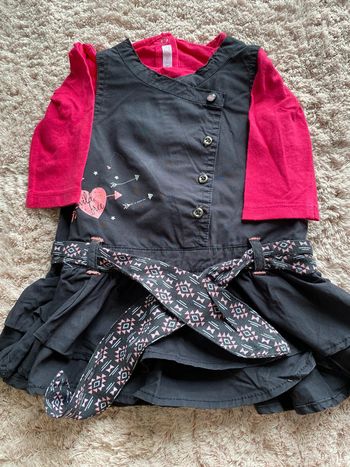 Robe avec tee-shirts manches longues Gémo 6 mois