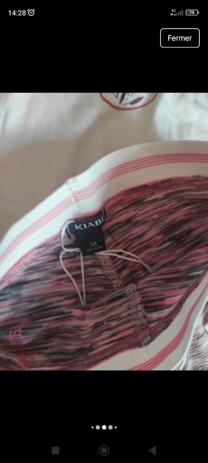 Lot legging de sport et t-shirt imprimé papillon fille 5 ans - photo numéro 4