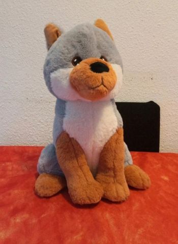 Peluche Max et Sax, loup neuf