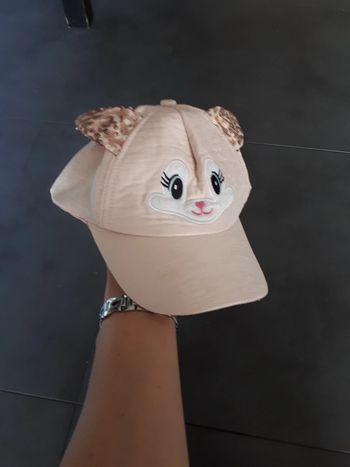 Casquette chat  réglable 7-8 ans