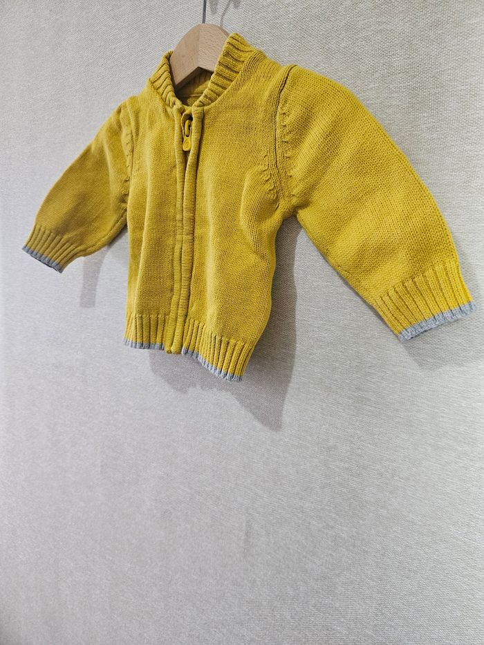 Gilet à zip grain de blé  3 mois - photo numéro 4