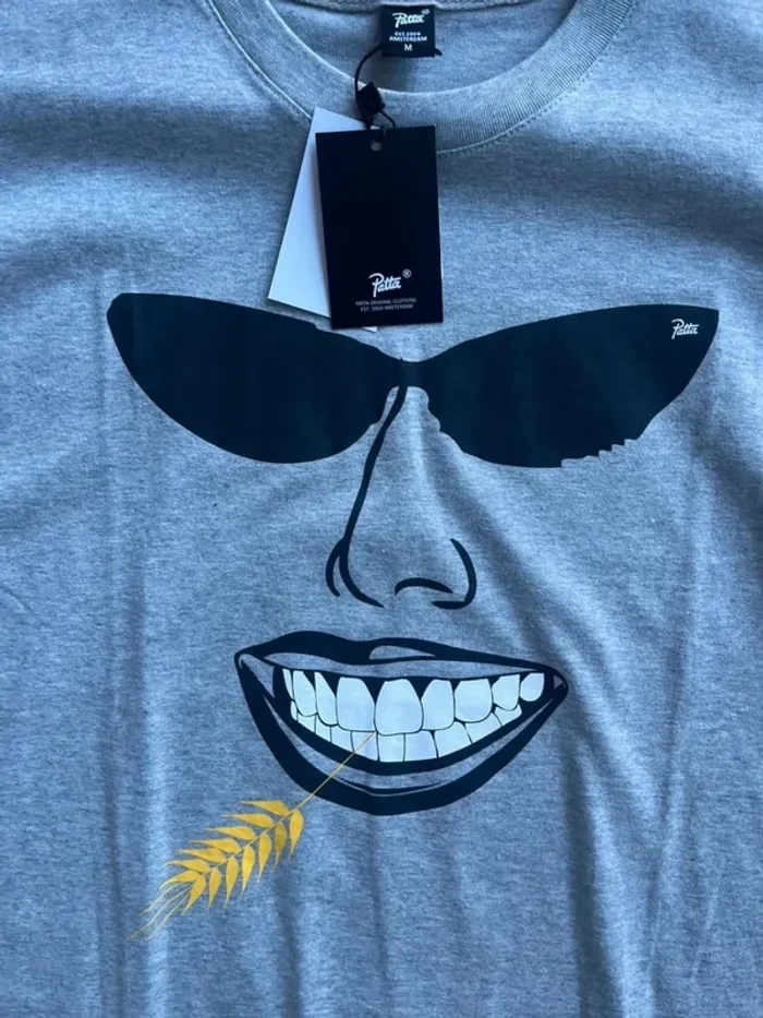 T-shirt Patta Gris M - photo numéro 3