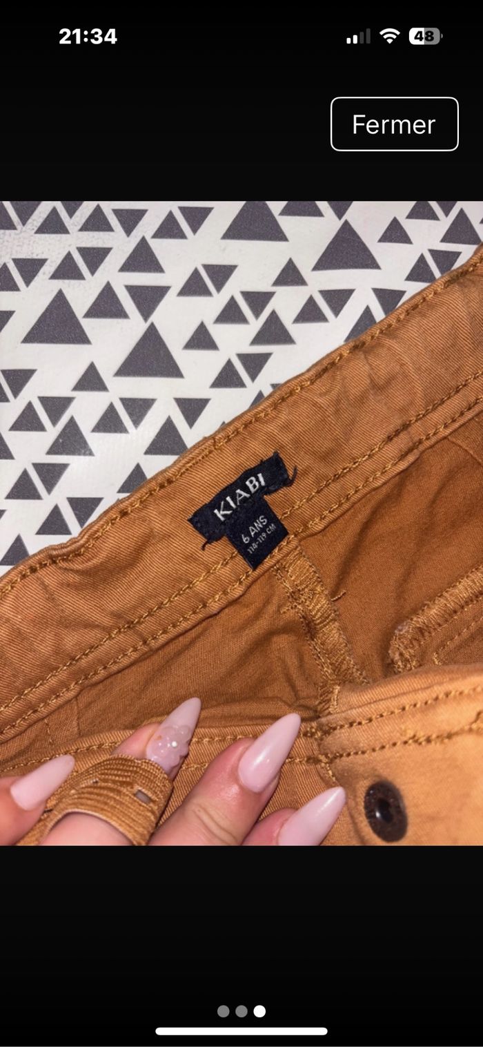 Pantalon  effet cargot - photo numéro 3