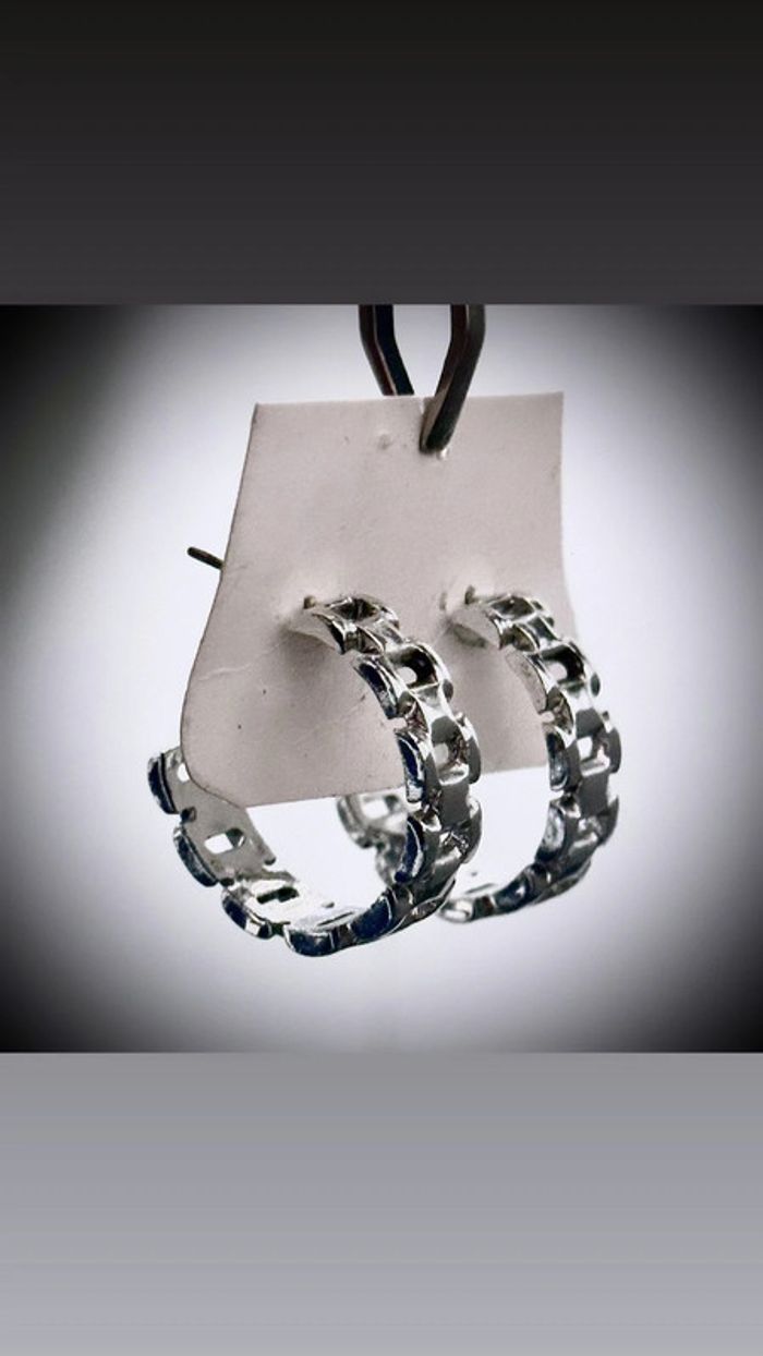 Boucles D’Oreilles Argenté Neuves - photo numéro 3