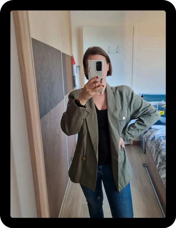 Veste vintage kaki - photo numéro 4