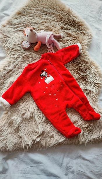 Pyjama polaire rouge Minnie 1 moks