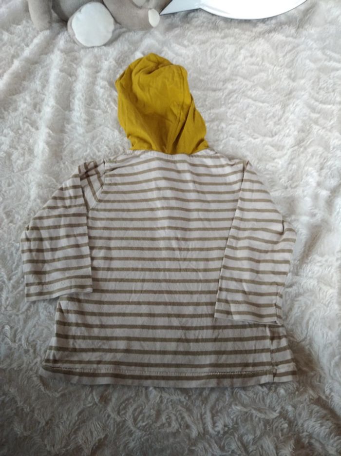 Tee shirt chemise manches longues polo avec capuche Garçon 18 mois Kid Kanaï 100% coton - photo numéro 9