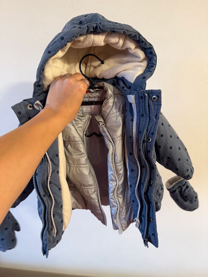 Manteau doudoune fille 9/12 mois - photo numéro 2