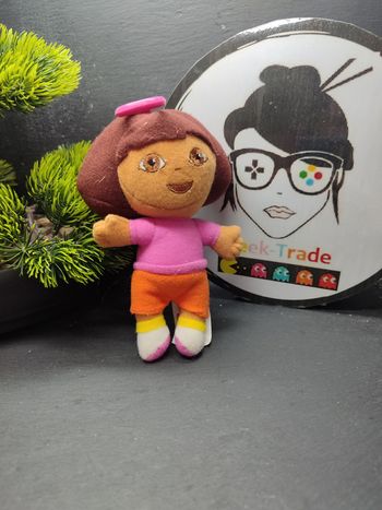 peluche porte clé dora l'exploratrice the explorer nickelodeon violet marron orange 2006