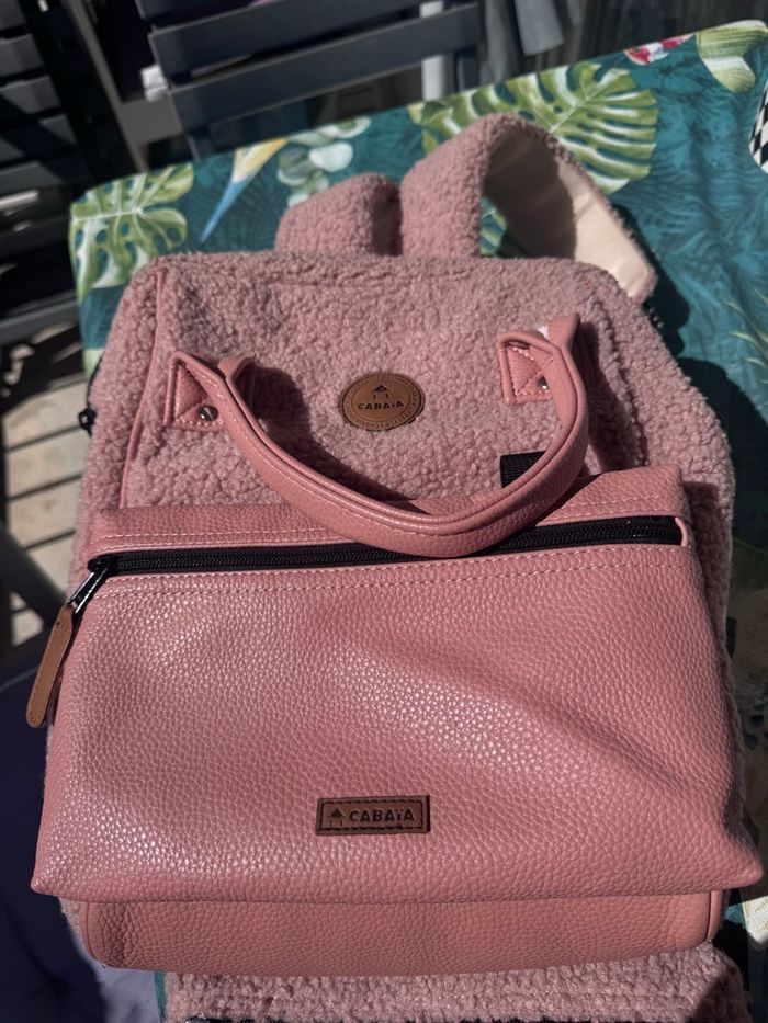 Sac à dos cabaia vieux rose - photo numéro 7