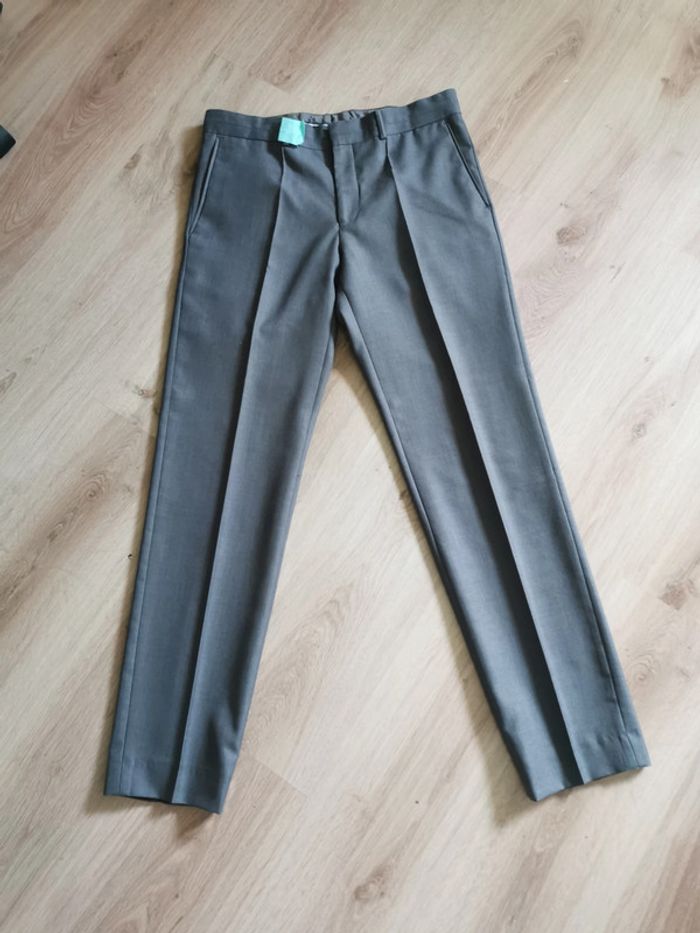 Pantalon gris droit femme Izac - photo numéro 8