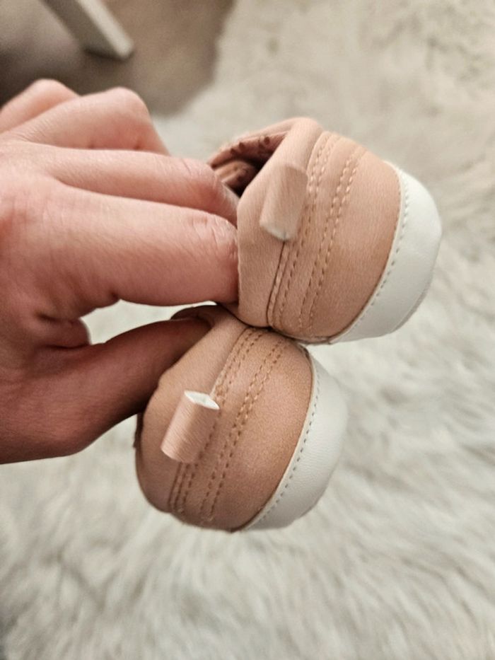 Chaussures bébé Kiabi 6/9 mois rose cerise - photo numéro 5