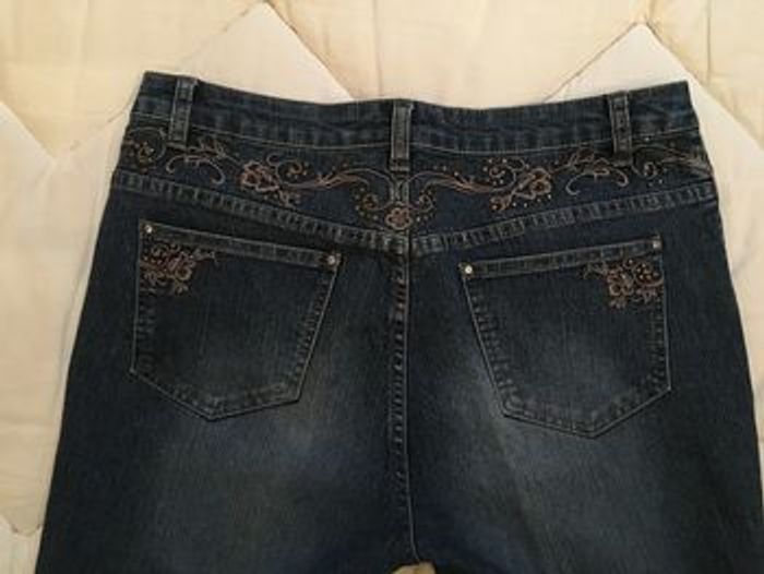 Pantacourt fantaisie en jean - photo numéro 3