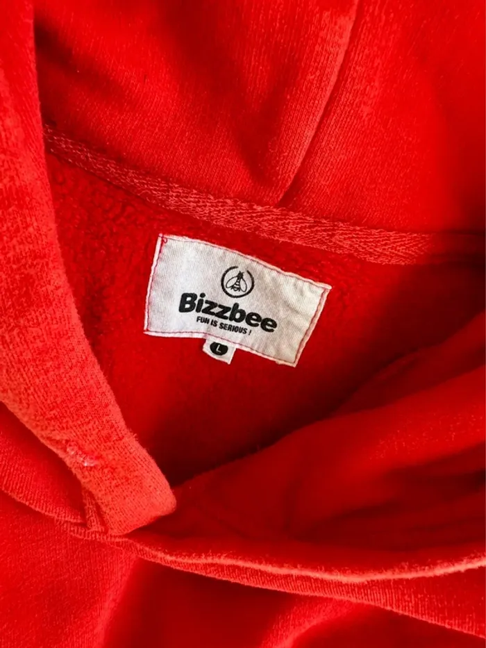Sweat à capuche rouge Bizzbee - photo numéro 4
