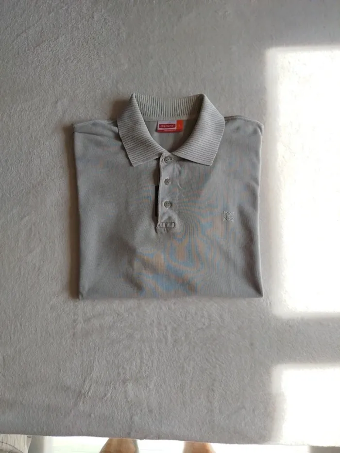 Polo vintage homme gris clair Oxbow taille L