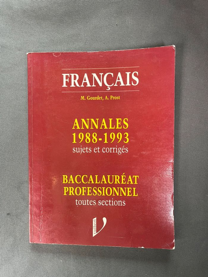 Annales sujets et corrigés Français Bac Pro