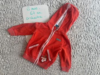Veste zippée à capuche 6M