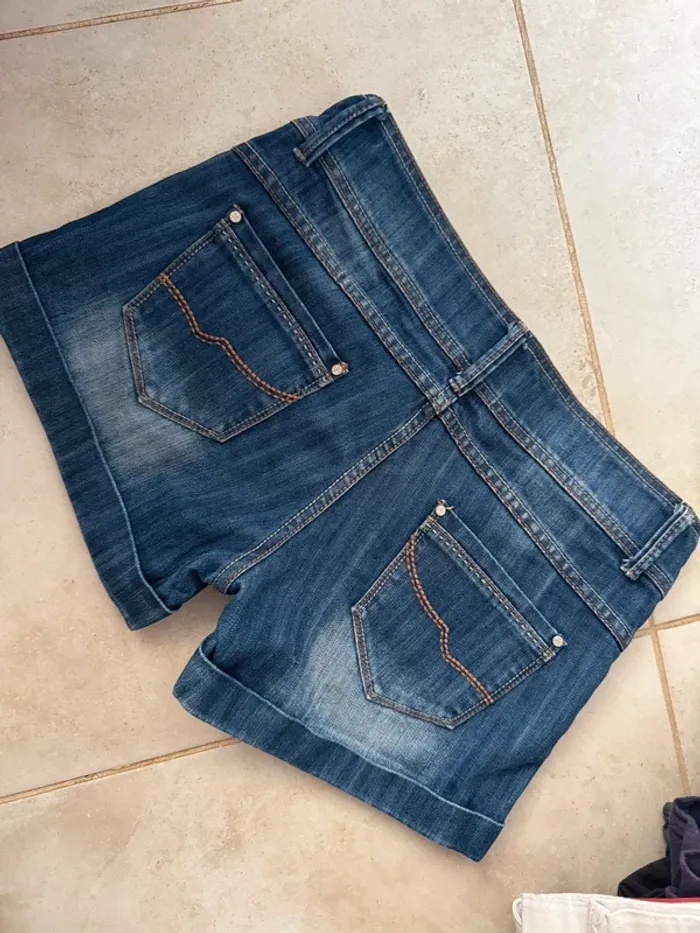 Short en jean femme revers – Taille 42 - photo numéro 3