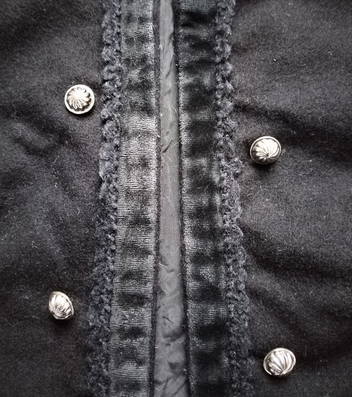 Veste noire laine vintage 38 M - photo numéro 3