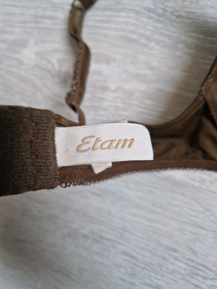 Soutien-gorge Etam push up kaki 85A - photo numéro 4