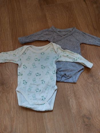 2 bodys manches longues 