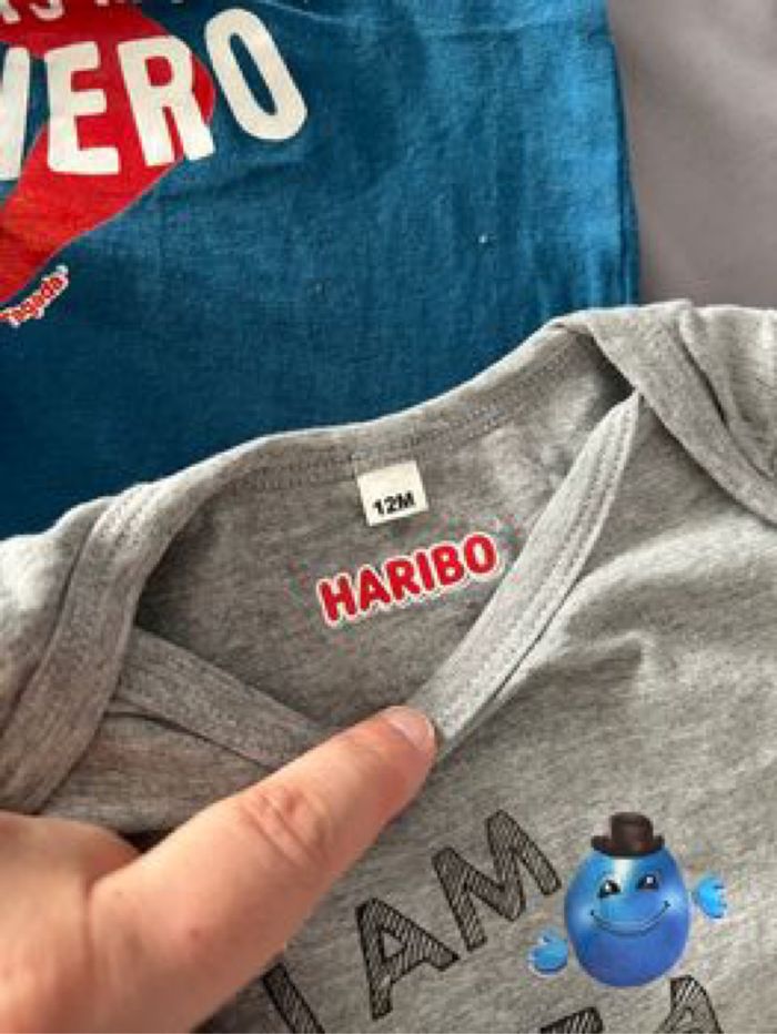 Lot de 3 body manches courtes garçon Haribo 12mois - photo numéro 2