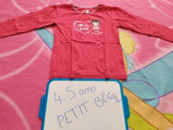 maillot manches longues 4.5 ans