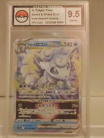 Goupix de Alola V-STAR gradée 9,5 Akatsu Grading 