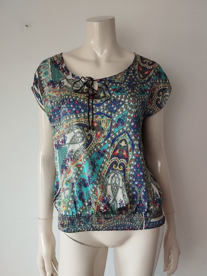 Blouse manches courtes satinée Morgan taille 36