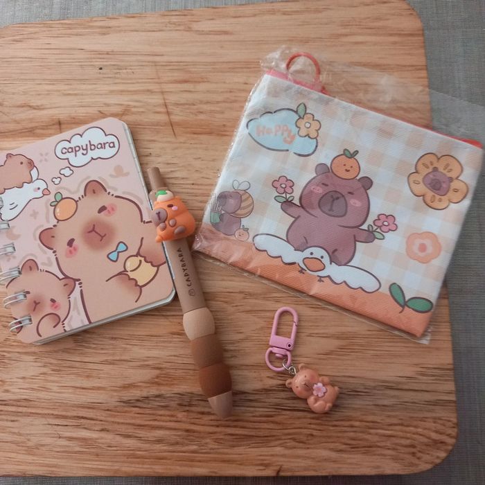 Bloc note Capybara et ses accessoires - photo numéro 2