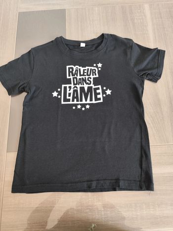 T-shirt noir râleur dans l'âme 10ans