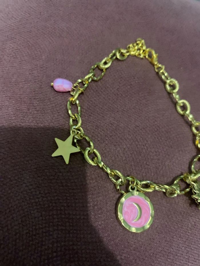 bracelet acier inoxydable doré - photo numéro 2