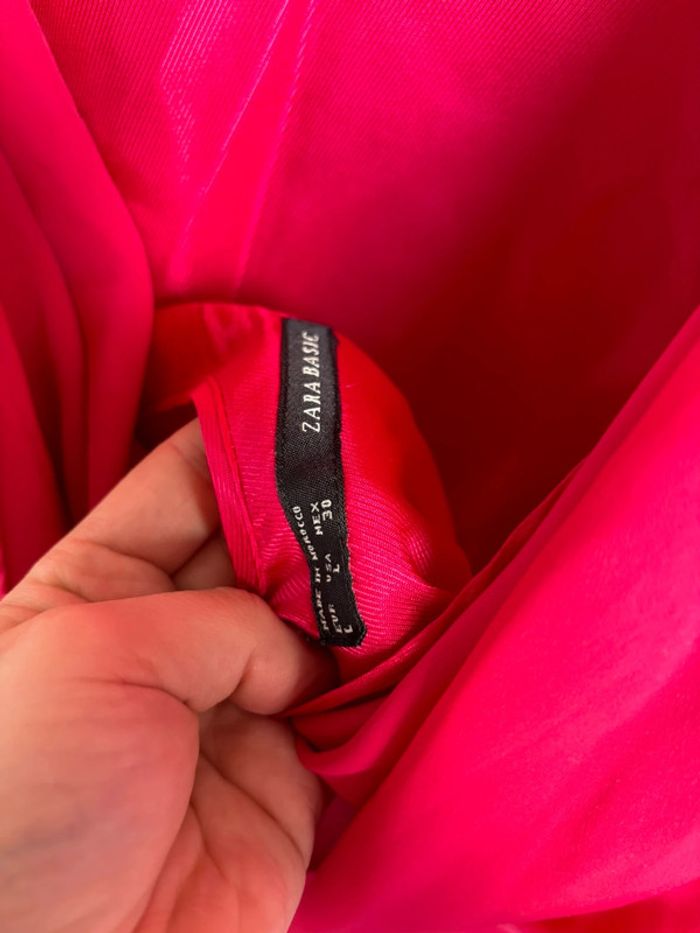 Robe rose fushia Zara dos nue - photo numéro 3
