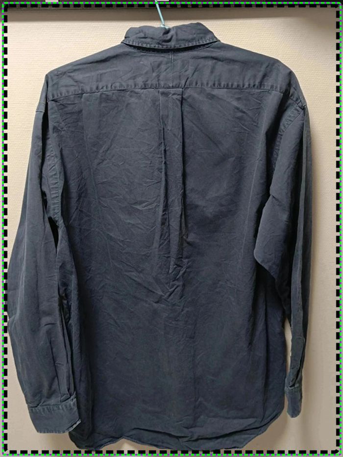 Chemise Ralph Lauren vintage "Blake" - Coton épais bleu marine - Taille M (convient à un L) - photo numéro 9