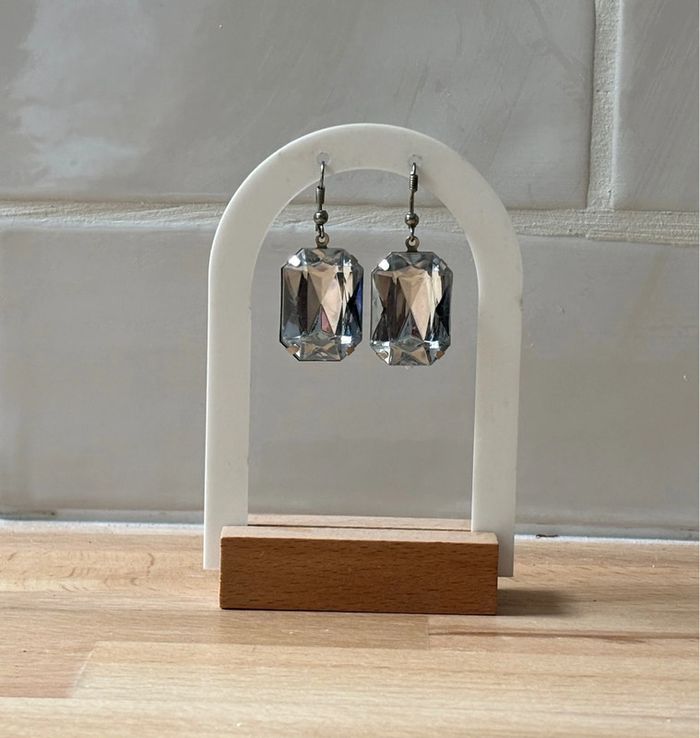 Boucles d’oreilles pendantes strass