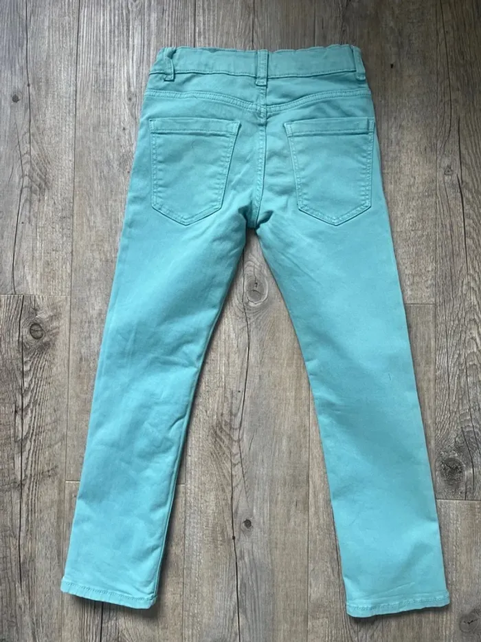 Jean slim turquoise 6ans - photo numéro 2