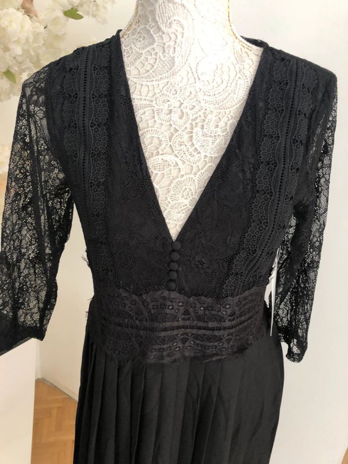Robe en dentelle plissée neuve Zara taille M - photo numéro 6
