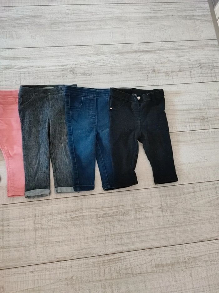 Lot pantalons 12 mois fille