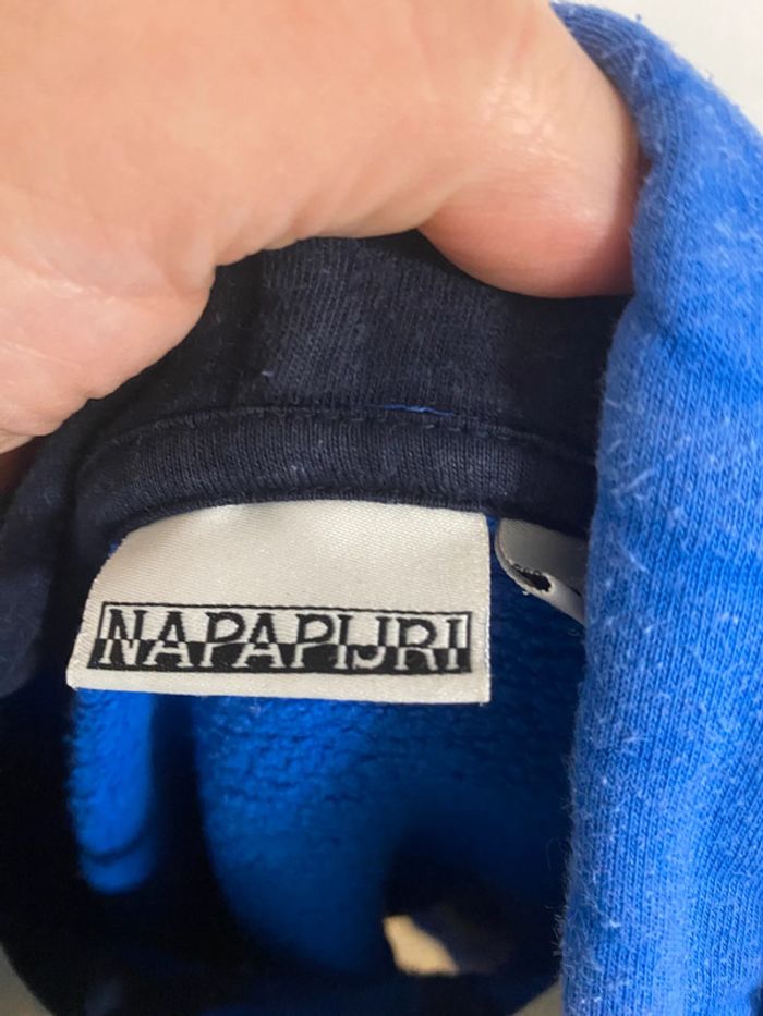 Sweat à capuche Napapijiri bleu roi - photo numéro 5