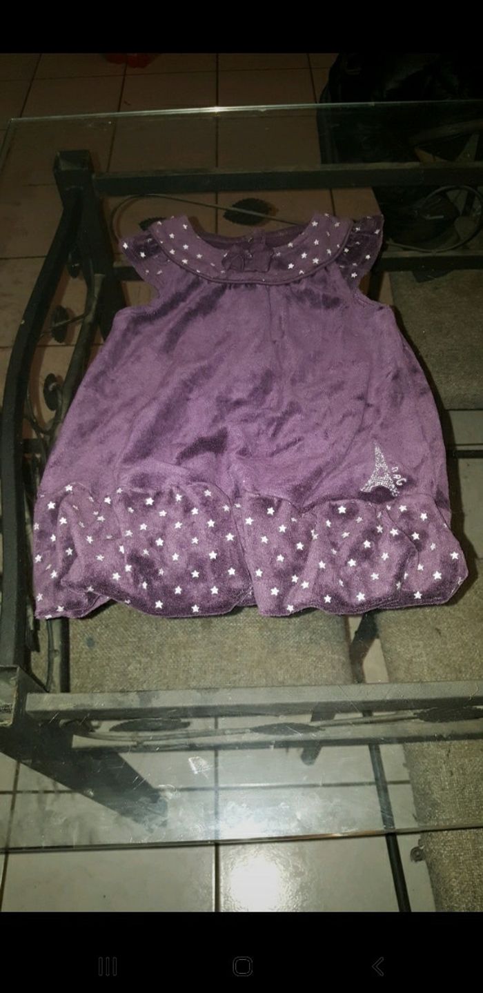 Robe velours fille 👧