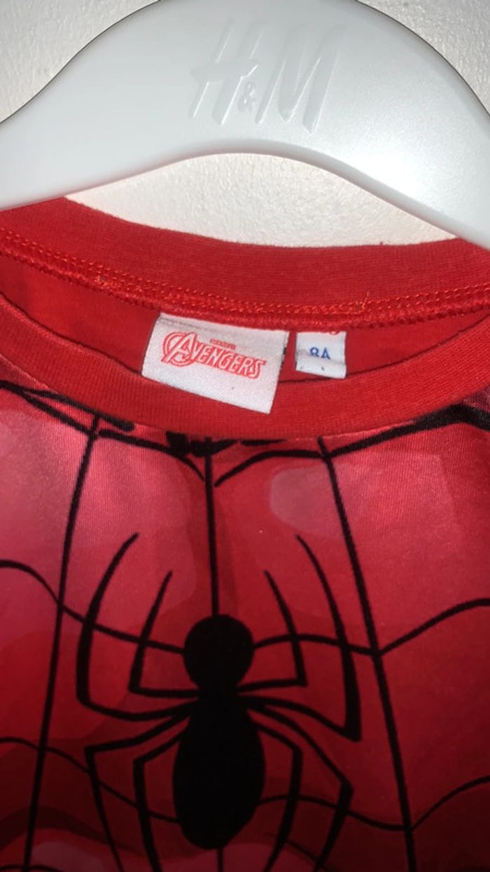 Teeshirt bi matière Spiderman 8 ans - photo numéro 2