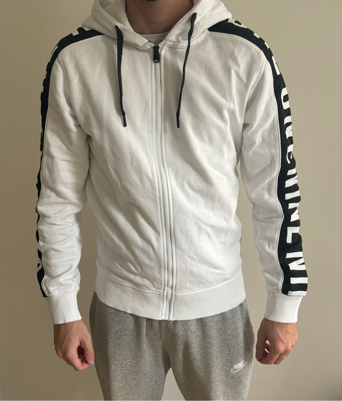 Gilet à capuche Jack & Jones | Blanc & Noir Taille S