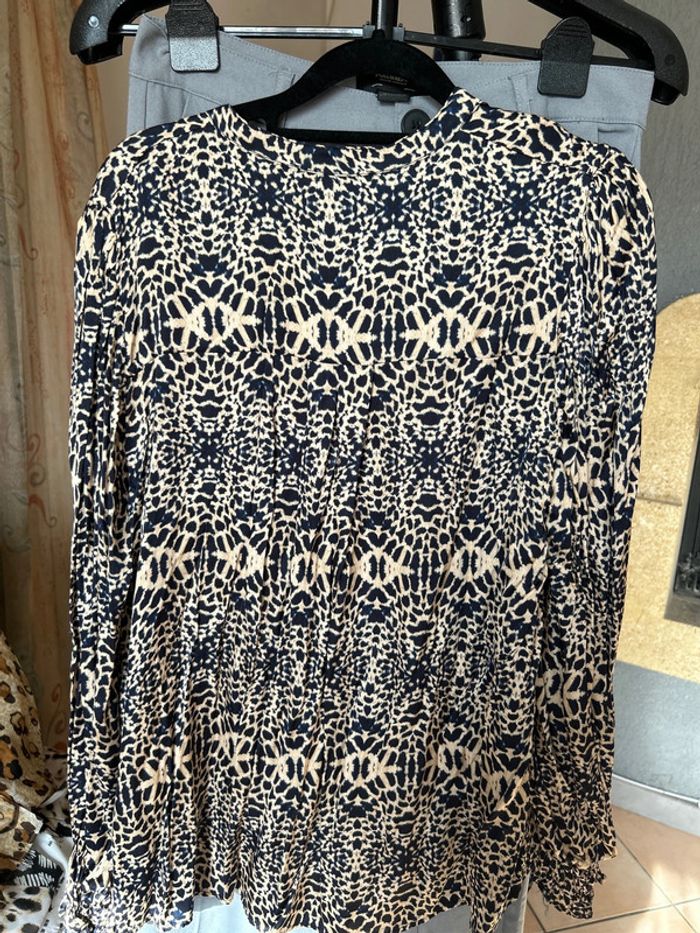 Chemise Banditas beige et marine - photo numéro 3