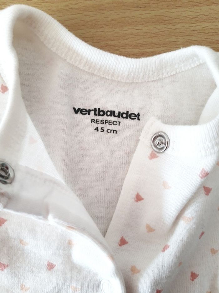 Pyjama prématuré Vertbaudet Respect 45 cm neuf - photo numéro 2
