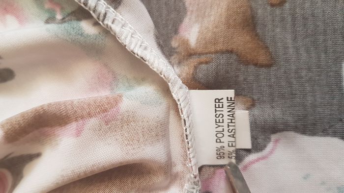 Blouse été femme 48-50 blanche fleurie - photo numéro 2
