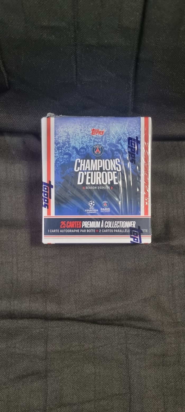 Topps Box PSG Paris Saint Germain Champion D'Europe 2024/2025 - photo numéro 2