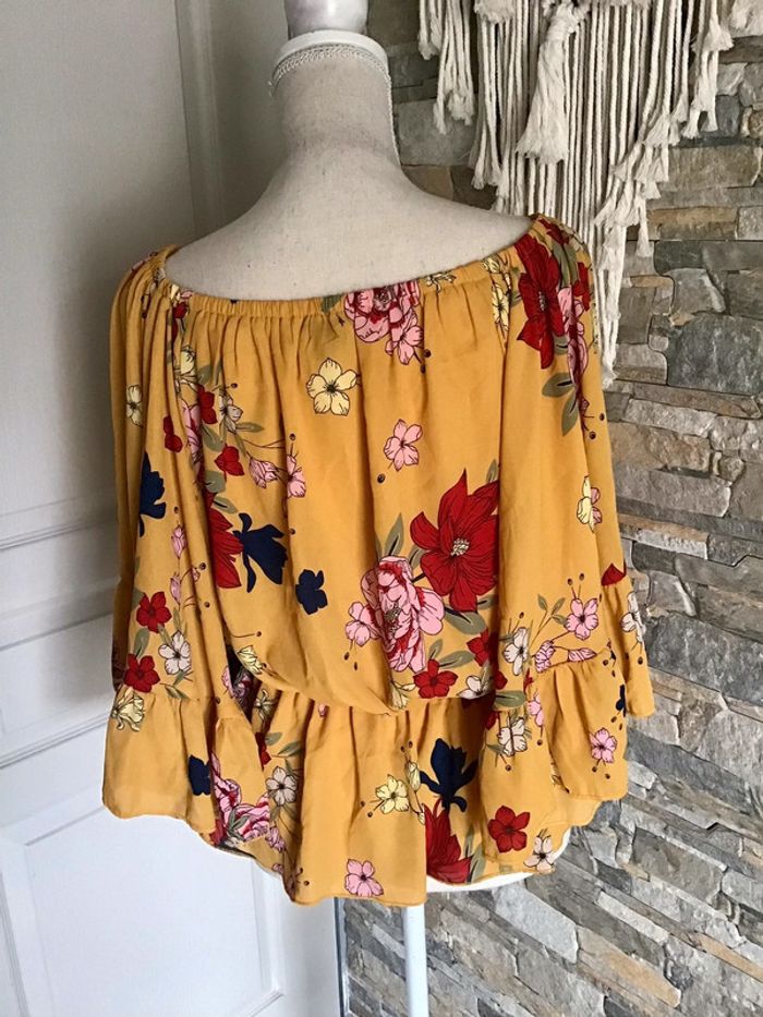 Très blouse taille élastique manche volante taille M marque Jennyfer 0723 - photo numéro 6