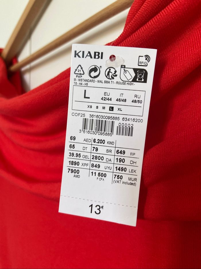Top stretch rouge Kiabi - photo numéro 4