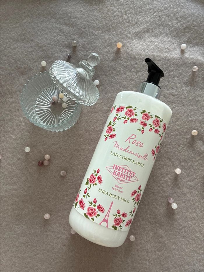Lait corps karité rose mademoiselle de Institut Karité Paris