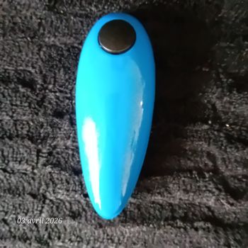 Faby27800 Ouvre boite à piles (vendu sans les piles), couleur : bleu roi - hauteur : 17 cm largeur :
